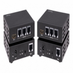 HDBaseT 100m HDMI + IR + 3-port Ethernet CAT5 Extender (Trans & Rec)